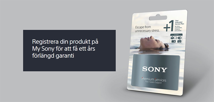 Förlängd Sony garanti